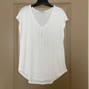 White V-Neck blouse